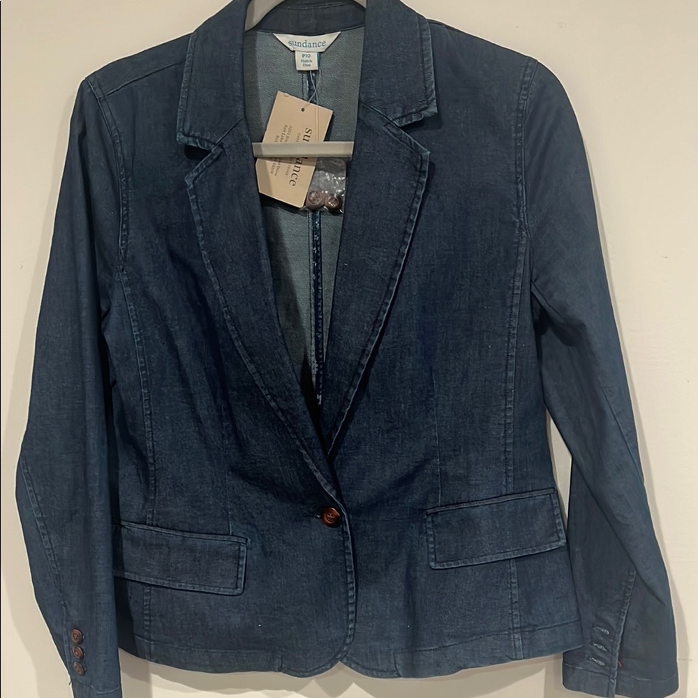 Sundance Women's Blue Denim Jacket NWT